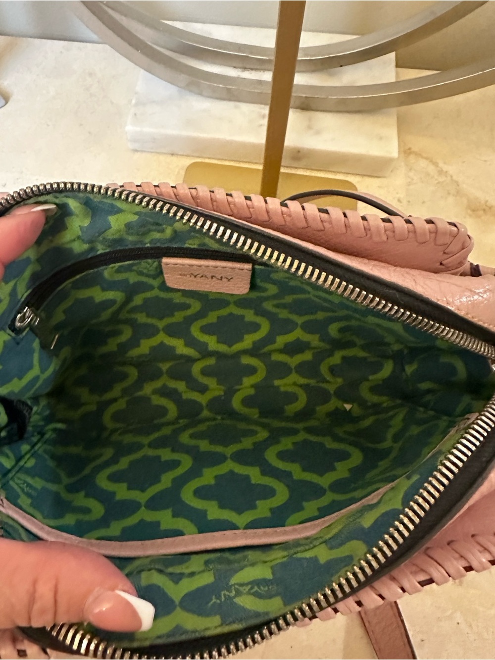 orYANY Pink Leather Crossbody Bag - Women - Picture 10 of 14